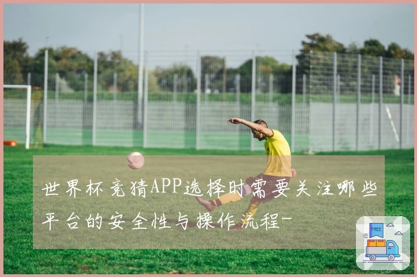 世界杯竞猜APP选择时需要关注哪些平台的安全性与操作流程-