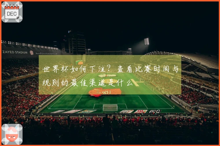 世界杯如何下注？查看比赛时间与规则的最佳渠道是什么